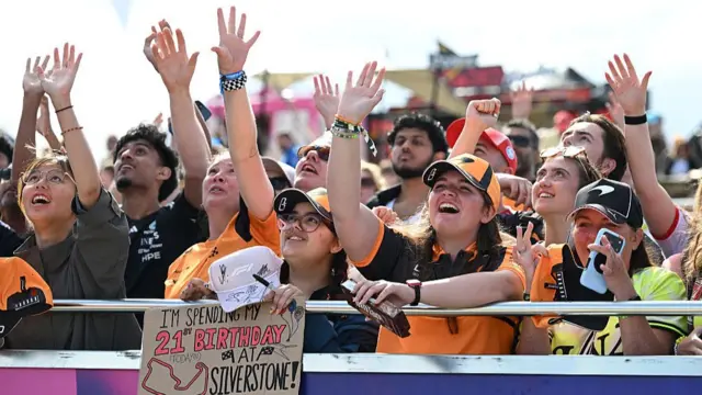 Fans at silverstone