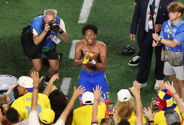 Colombia celebrate