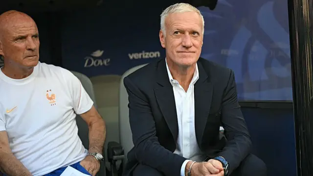 Didier Deschamps in the dugout