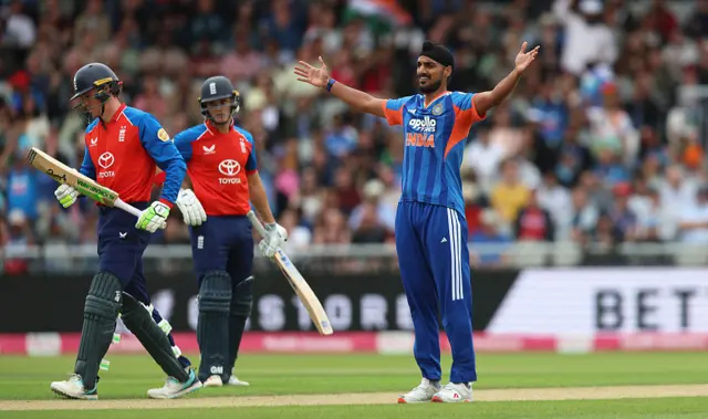 Arshdeep celebrates