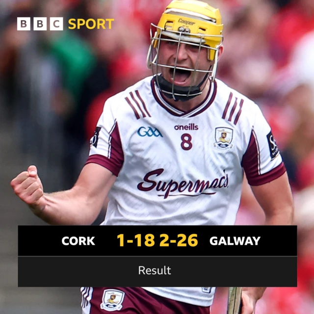 FT: Cork 1-18 Galway 2-26