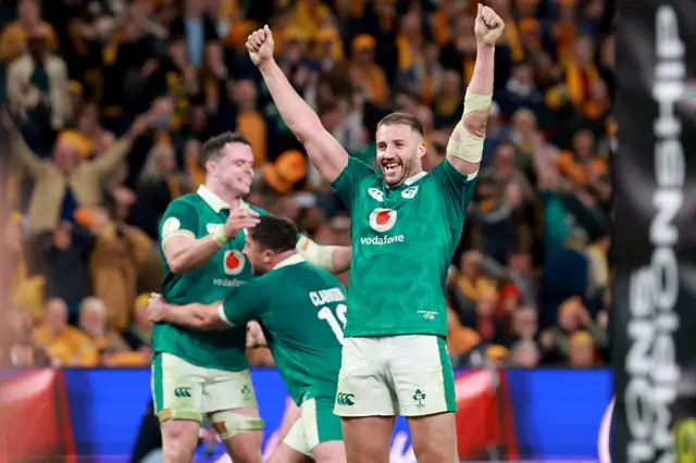 Stuart McCloskey celebrates