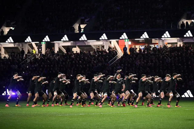 The All Blacks perform the Haka