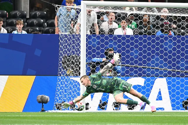 Jordan Pickford makes save at World Cup
