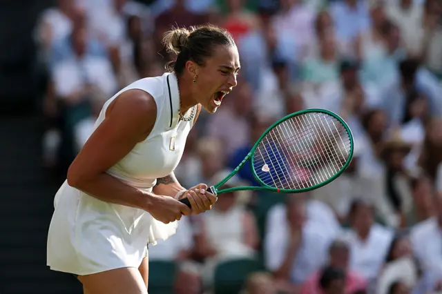 Sabalenka screams