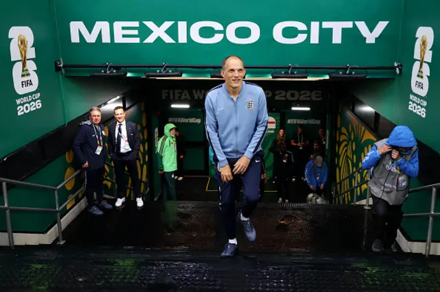 Thomas Tuchel, Manager of England, walks out of the tunnel