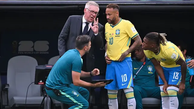 Neymar gets substituted on