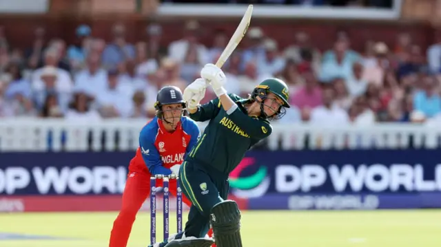 Phoebe Litchfield of Australia bats