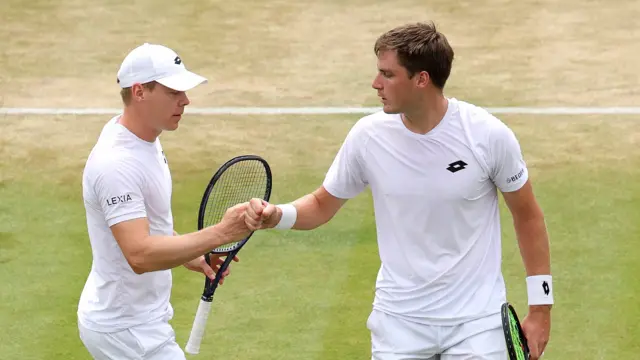 Henry Patten, of Britain, and Finland's Harri Heliovaara