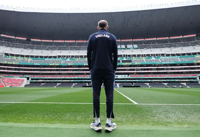 Thomas Tuchel inside the Azteca Stadium on Saturday