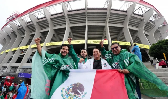 Mexico fans ahead of the FIFA World Cup Round of 16 match