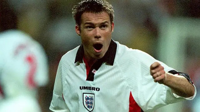 Graeme Le Saux playing for England