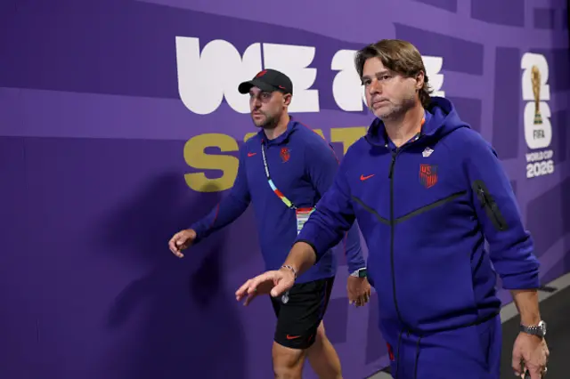 Mauricio Pochettino, Head Coach of the United States, arrives