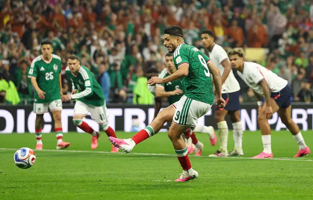 Raul Jimenez scores a penalty