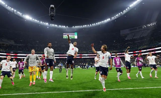 England celebrate