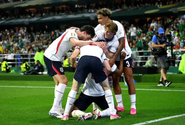 England celebrate