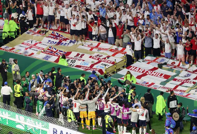England celebrate