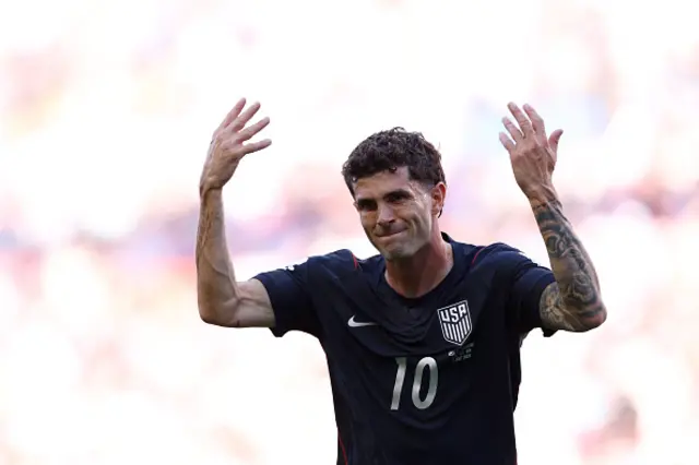 Christian Pulisic #10 of the United States reacts