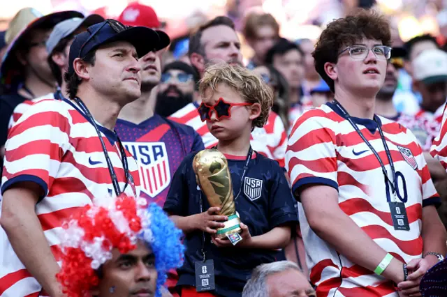 US fans in the stands