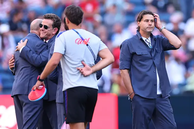 A dejected Mauricio Pochettino