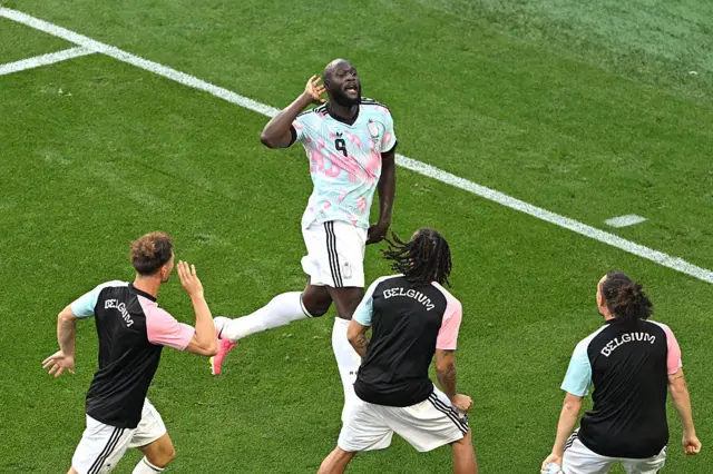 Belgium celebrate