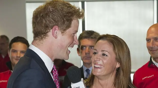 Prince Harry and Natalie Pinkham, pictured at a charity event in 2011