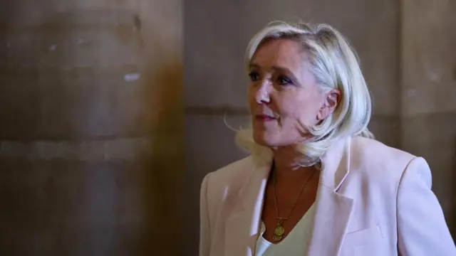 Marine Le Pen has arrives at the Court of Appeal in Paris