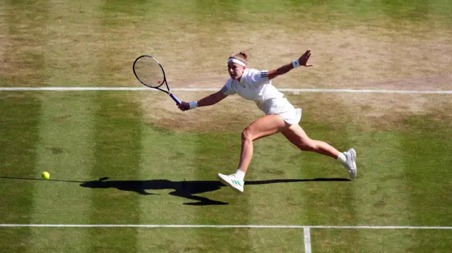 Karolina Muchova in action