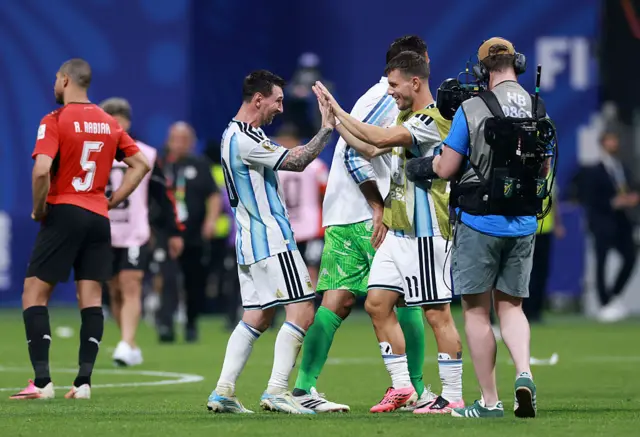 Argentina celebrate