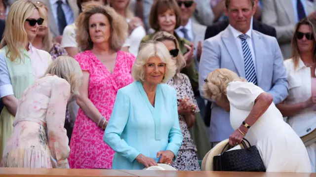 Queen Camilla in the Royal Box