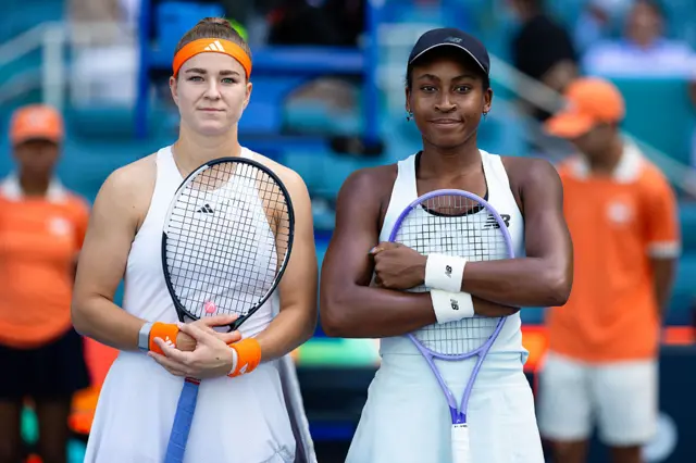 Karolina Muchova and Coco Gauff