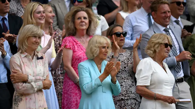 Queen Camilla applauds