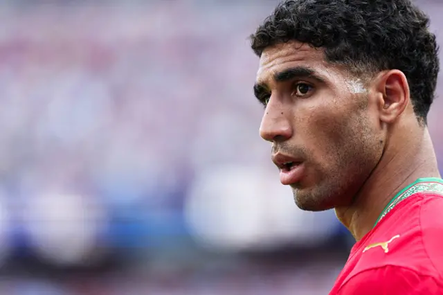 Achraf Hakimi gestures
