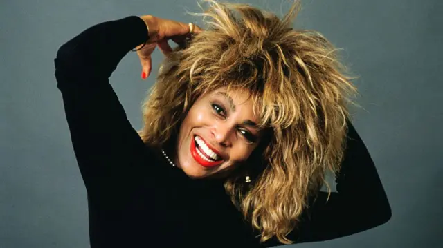 Tina Turner smiling at the camera