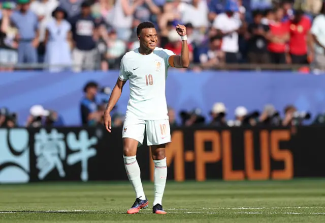Kylian Mbappe #10 of France celebrates