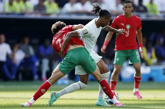 Neil el Aynaoui of Morocco, Michael Olise of France