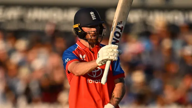 Phil Salt celebrates his half-century