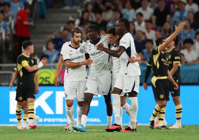 Inter Milan celebrate