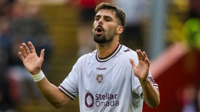 Hearts forward Claudio Braga