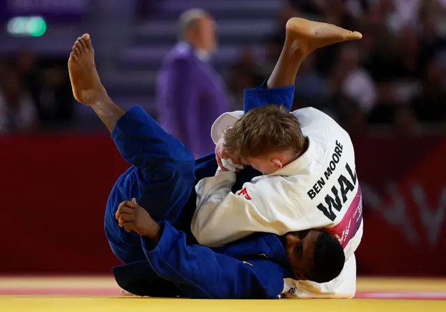 Ben Moore competing