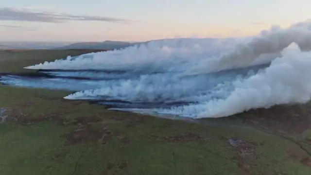 Wildfires across Wales
