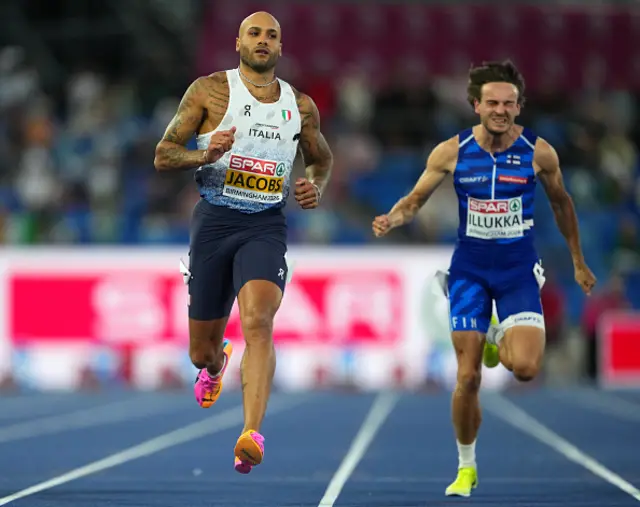 Lamont Marcell Jacobs of Team Italy competes