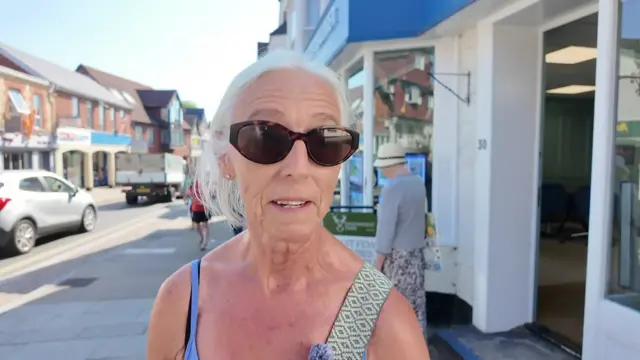 Woman with grey hair