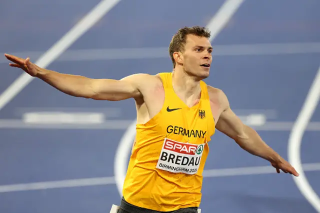 Jean Paul Bredau of Team Germany celebrates