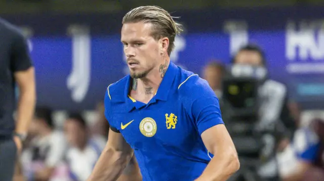 Mykhailo Mudryk of Chelsea FC in action during to the Chelsea v Juventus - Pre-Season Friendly
