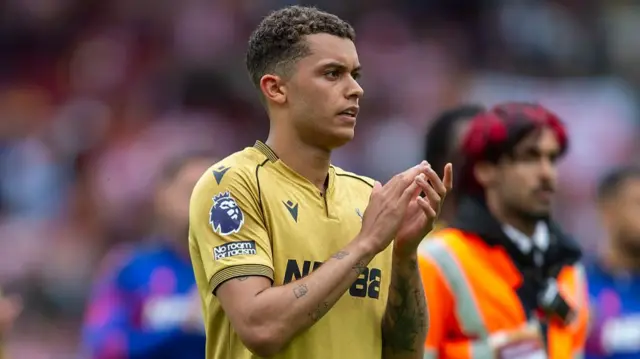 Brennan Johnson of Crystal Palace reacts after the Premier League match between Brentford and Crystal Palace