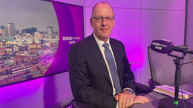 Nick Barton in the BBC Radio WM studio