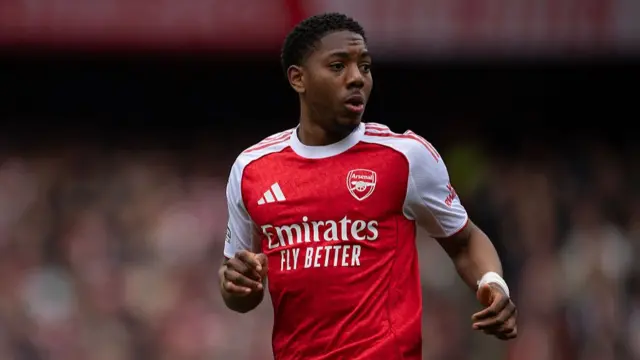 Miles Lewis-Skelly of Arsenal during the Premier League match between Arsenal and Bournemouth a