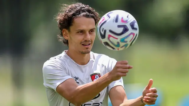 Enes Unalof Bournemouth during pre-season training