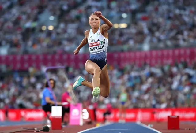 Dariya Derkach of Team Italy competes